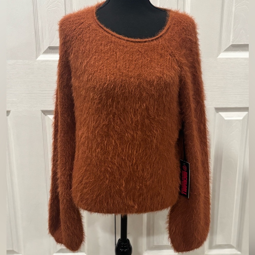 ROCKAND ROLL Denim Rust Sweater size M